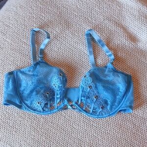 Victoria's Secret Sky Blue Lace Bra